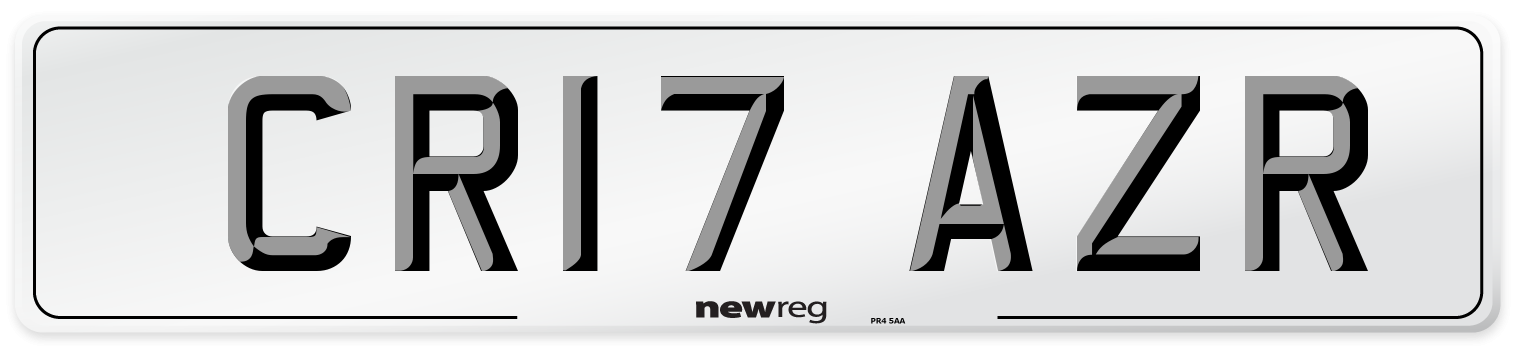 CR17 AZR Number Plate from New Reg